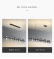Modern Hanging Led Pendant Lights For Dining Room Kitchen Island long Bar Chandeliers decoration home decor Black light fixtures