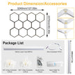 Garage honeycomb hexagonal LED white light super bright 6500K color temperature installed on the ceiling, suitable for garages