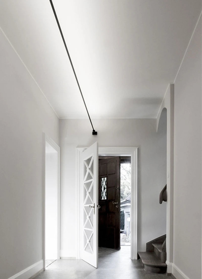 Minimalist LED Skyline Linear Light COB Modern Wall Lamp for Living Room Bedroom Art Exhibition Wall DIY Decor Strips Sconce