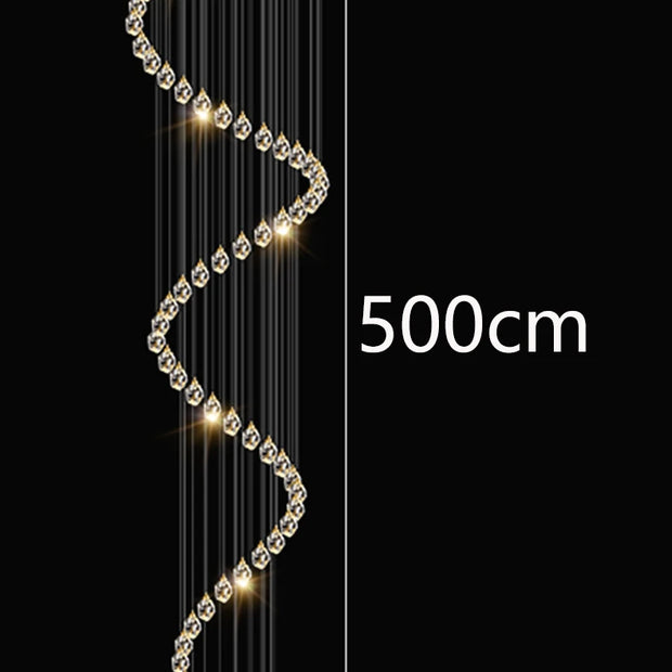 Modern home decoration crystal chandelier, stair Pendant lamp, living room Pendant lights, interior lighting