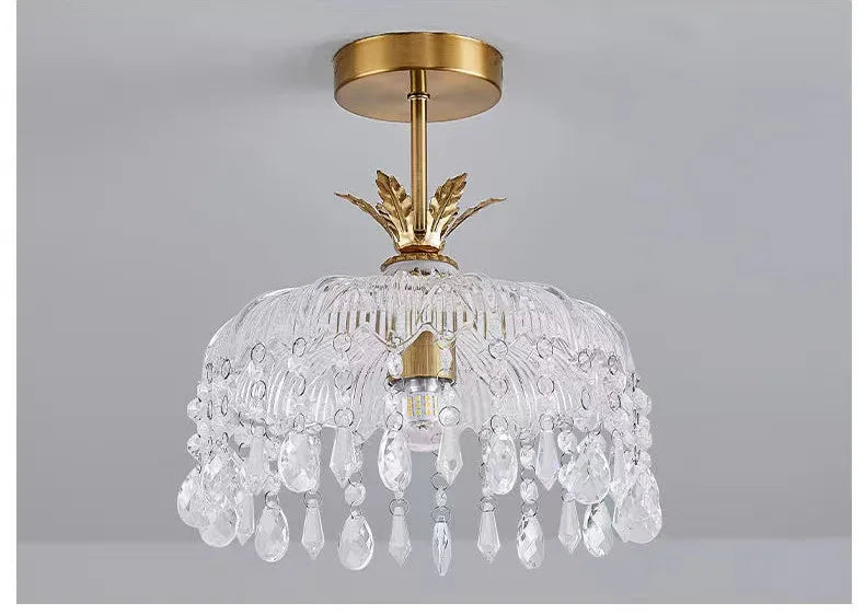 Modern Creative led crystal chandelier hallway chandeliers E27 bulb led lamps Indoor crystal led lustre chandeliers