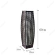 Creative New LED Solar Imitation Rattan Hollow Floor Lamp for Outdoor Courtyard Garden Projection Atmosphere Lighting