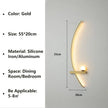 Nordic LED Wall Lamp Stripes Wall Sconce for Bedroom Bedside Living Room Study Stairs Home Decor Indoor Lighting Fixture Luster