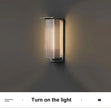 Outdoor Waterproof Wall Lamp for Courtyard Villa Entrance Garden Yard Lighting Modern Simple Style Metal+PC Light Source