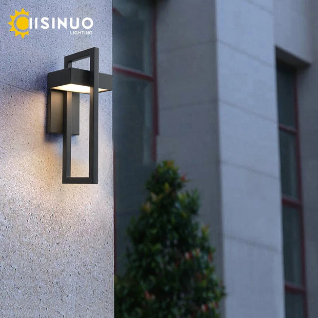 Waterproof Outdoor LED Wall Lighting Retro Vintage Black Color 10W for Garden Porch Sconce Street Light 96V220V Sconce Luminaire