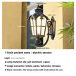 Outdoor Waterproof Wall Lamp For Garden Villa Gate Outdoor European-Style Courtyard Balcony Exterior Wall Lamp Retro Wall Lamp
