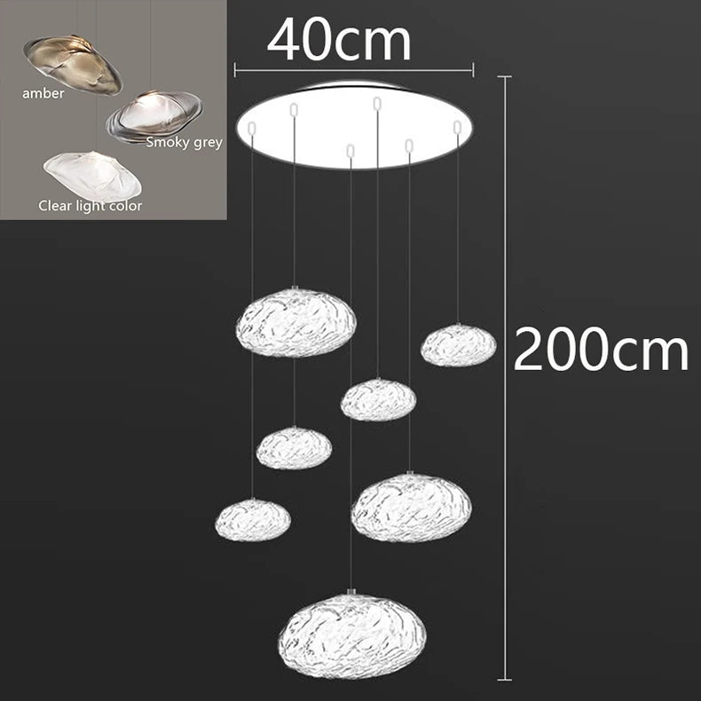 Nordic home decoration, stair chandelier, living room bedroom and dining room Pendant lights, ceiling light, indoor lighting