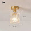 Modern Pendant Ceiling Lamp with Glass Shade for Kitchen Aisle Balcony Bedroom Home Art Deco Led Ceiling Lights Fixtures E27