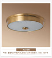Nordic Modern Copper LED Ceiling Lights Fixtures Kitchen Hallway Balcony Round Ceiling Lamps Minimalist Lampara Gold Lighting