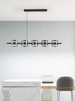 Modern Hanging Led Pendant Lights For Dining Room Kitchen Island long Bar Chandeliers decoration home decor Black light fixtures