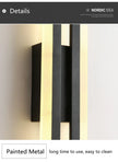 LED Bedroom Wall Lamp Wall Sconces Copper Line Pipe Acrylic Lampshade Indoor Lighting for Living Room Corridor Light Fixture