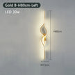 Modern Living Room Long Wall Lights with Anlter Design Gold Black TV Background Decorative Wall Lamp for Bedroom Remote Control