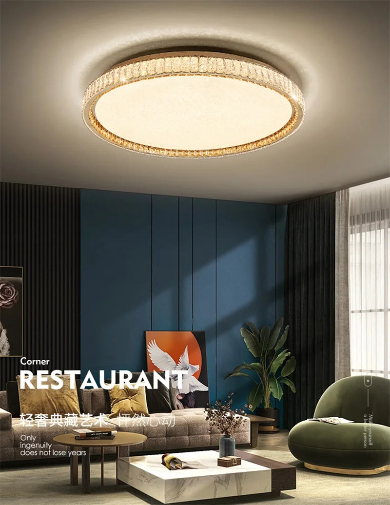 WPD Modern Simple Ceiling Lamps Creative LED Crystal Decorative For Home  Lighting
