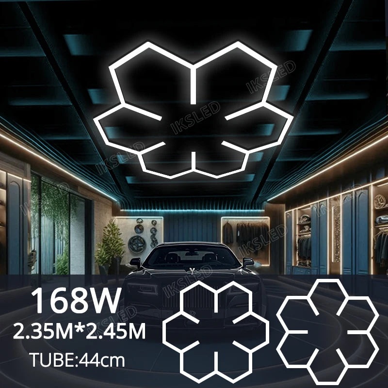Dimmable  Hexagonal-shaped LED Light  Garage Light High-quality, life Shots, garage/Hair salon Light Honeycomb light AC85-265V