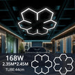Dimmable  Hexagonal-shaped LED Light  Garage Light High-quality, life Shots, garage/Hair salon Light Honeycomb light AC85-265V