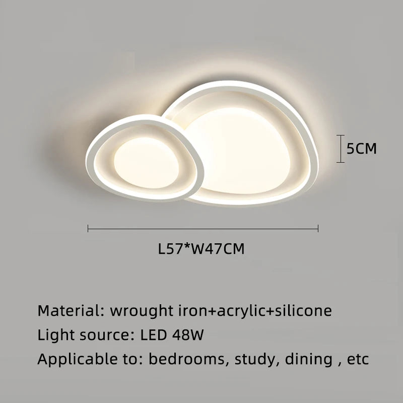 Creative Mango Living Room Lights Modern Simple LED Ceiling Lamp Bedroom Kids Room Lighting Home Decor Dining Ceiling Chandelier
