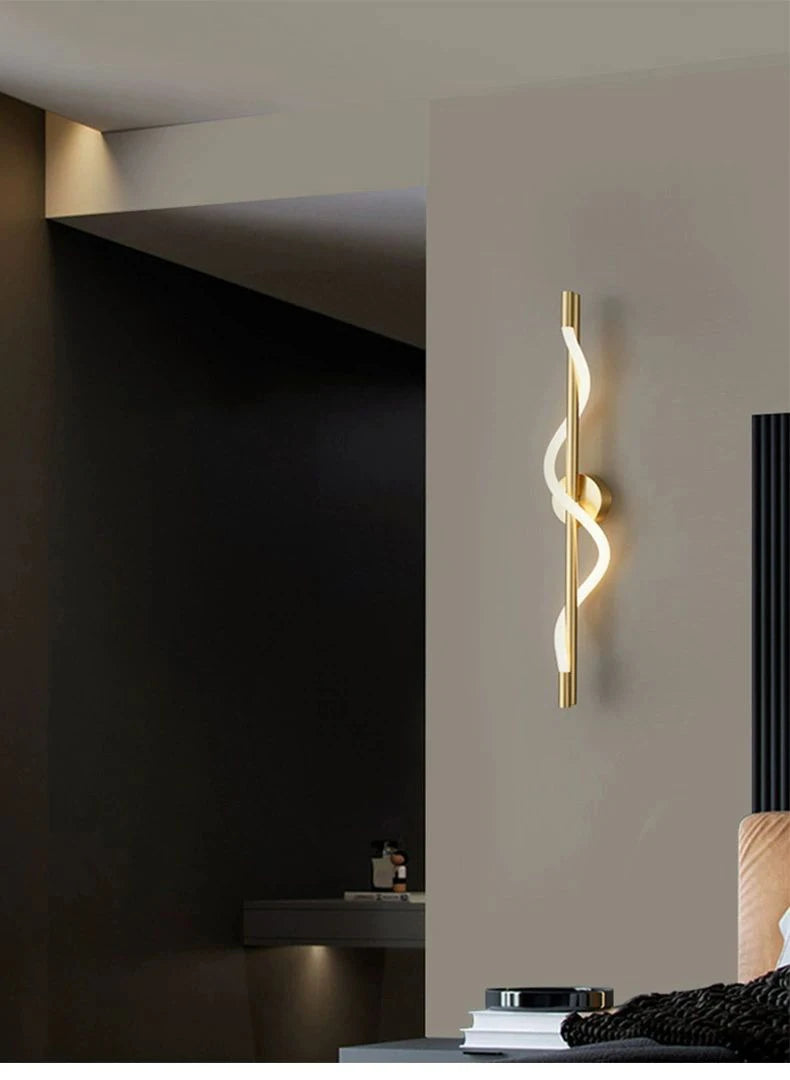 TINLAIBOR Minimalist designer's Wall lamp Living room Background wall Staircase decoration music notation Wall lamps Bedhead