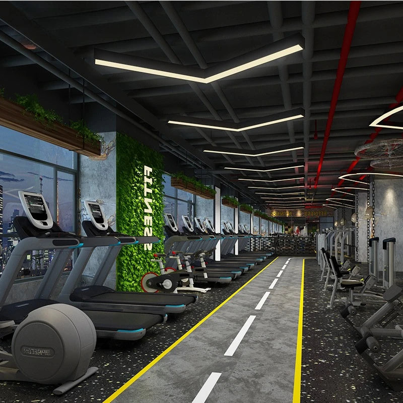 Arrow chandelier LED modeling light Office gym Internet cafe store Shopping mall corridor aisle V-shaped industrial wind light