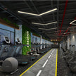Arrow chandelier LED modeling light Office gym Internet cafe store Shopping mall corridor aisle V-shaped industrial wind light