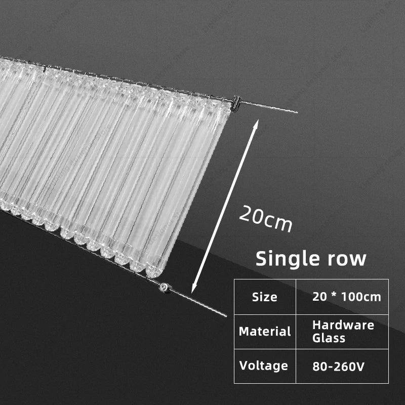 Hotel Living Room Hanging Led Chandelier Hotel Restaurant Large Led Chandelier Modern Pendant Light Glass Lights Lobby