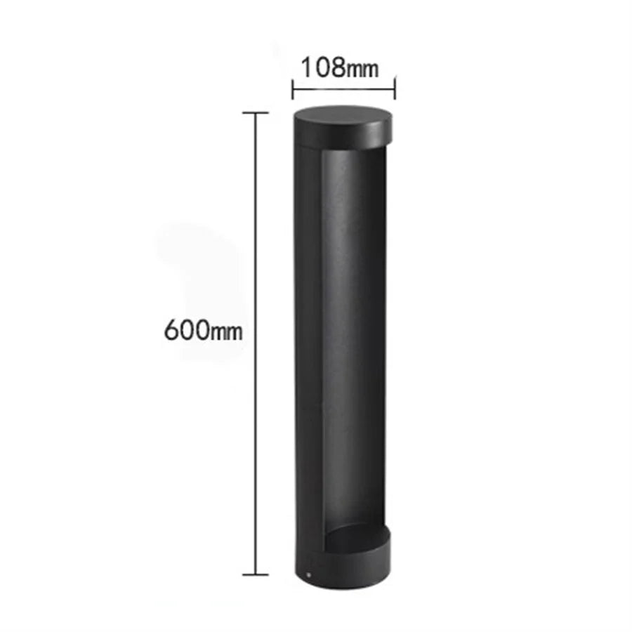 10W Outdoor Garden Landscape Path Light Waterproof Villa Backyard Lawn Bollard Lighting Square Exterior Lawn Column Light