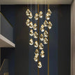 Modern home decoration crystal chandelier, stair Pendant lamp, living room Pendant lights, interior lighting