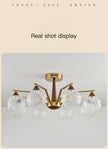 Modern LED Glass Ball Chandeliers Living Room Dining Table Salon Chandelier Bedroom Ceiling Chandelier Home Decoration Lighting