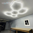 DIY Hair Salon Barbecue Shop Gym Bar Car Showroom 6000-6500k Garage Workshop Ceiling Light Honeycomb Tube Hexagonal LED Lighting