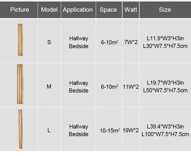 Modern Mirror Led Light Bedside Lamp Wabi Sabi Nordic Cracked Wood Wall Lamp for Living Room Hallway Office Decoration Lamp