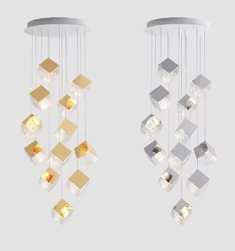 Nordic home decoration, stair chandelier, living room and dining room Pendant lights, ceiling light, indoor lighting