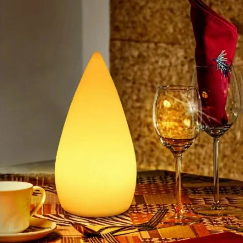Outdoor Indoor Waterproof Light Up Portable LED Decorative Table Garden Lamps Events Camping Mood Lights with Remote PlasticLamp