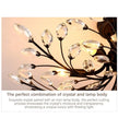 VIOLET Modern Crystal Ceiling Light American Country LED Creativity Living Room Dining Room Bedroom Coffee shop clothing store
