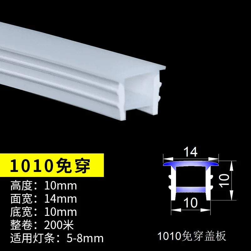 1-10M LED Neon Rope Tube Recessed Silicone Diffuser Channel For WS2811 RGB Indoor Decor Outdoor Waterproof Flexible Strip Light
