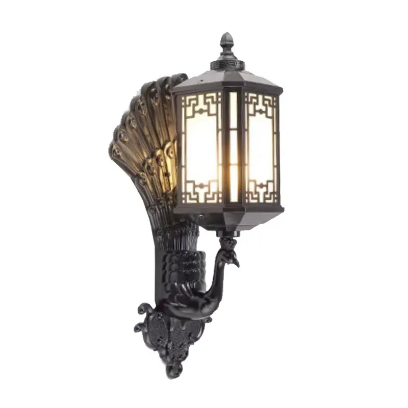 European Style Outdoor Entrance Villa Balcony Waterproof Retro Courtyard Terrace Wall Light