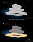 Free Shipping Modern Led Pendant Lights for Dining Room Living Room Rectangle Acrylic Led Pendant Lamp Fixture Lamparas Modernas