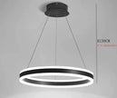Modern Ring LED Chandelier Dimmable for Tables Dining Living Room Bedroom Kitchen Island Pendant Lamp Home Decor lusters Fixture