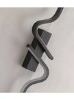 Modern Black Wall Sconce, 27W 6500K Led Iron Wall Light with Artistic Design, Perfect for Corridor, Staircase, Balcony