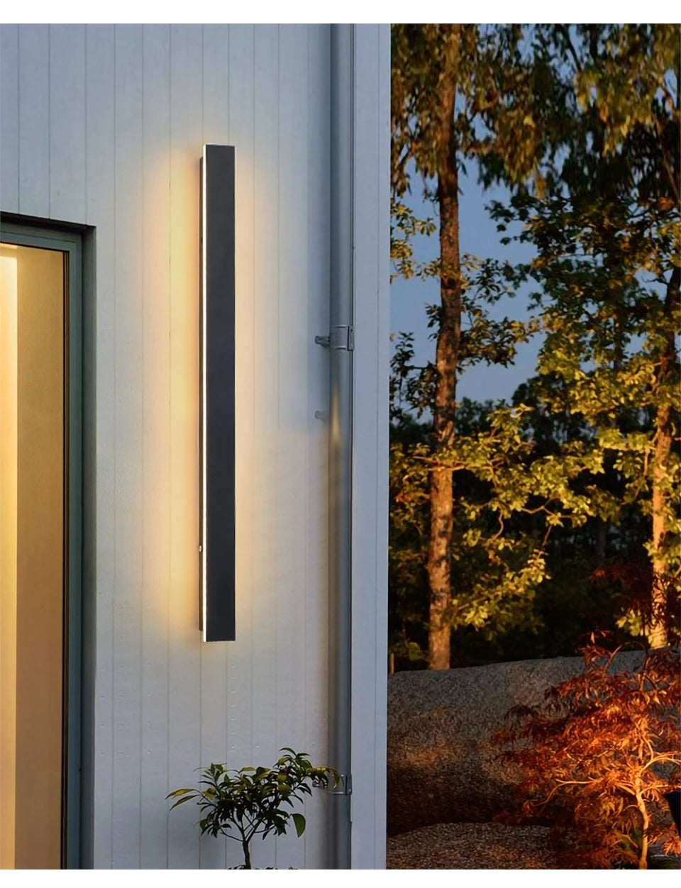 Long Wall Light Outdoor Lighting Waterproof Ip65LED Garden Country Villa Balcony Light Lnterior Wall Bedroom Living Room Light