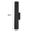 Modern Gold Pipe Wall Lamps Tube Light Home Decor Bathroom Bedroom Lamp Wall Sconces Led Mirror Light Loft Background lighting