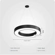 Modern minimalist geometric pendant lights, for dining room, gymnasium, LED hollow pendant lights, supermarket circular lights