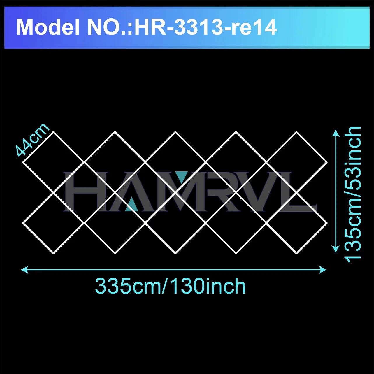 Diamond LED Ceiling Light Hexagonal Design Suitable for Garage Barber Shop Gym Exhibition Hall Ceiling Light Decoration Lighting