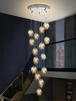 Starry Sky Staircase Chandelier Nordic Design Duplex Corridor Light Pendant Lights Apartment Hall