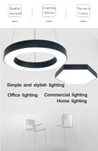 Creative Hexagonal Led Lamps Office Chandelier Round Simple Y-shaped splicing Special-Shaped Chandelier Gym Office Light