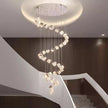 Modern home decoration crystal chandelier, stair Pendant lamp, living room Pendant lights, interior lighting