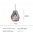 Designer Creative Stained Glass Single Chandeliers, Nordic Simple Bedside Cafe Dining Room Led Small Decorative Lighting