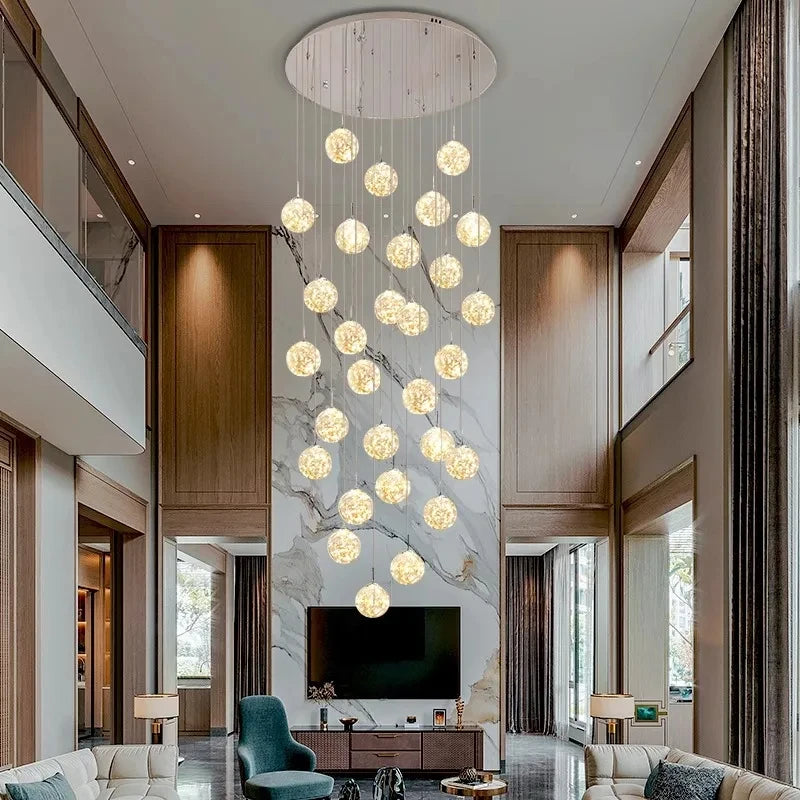 New models Nordic Home Decoration Stair Chandelier Living room and Dining room Pendant Lights Ceiling light indoor Lighting