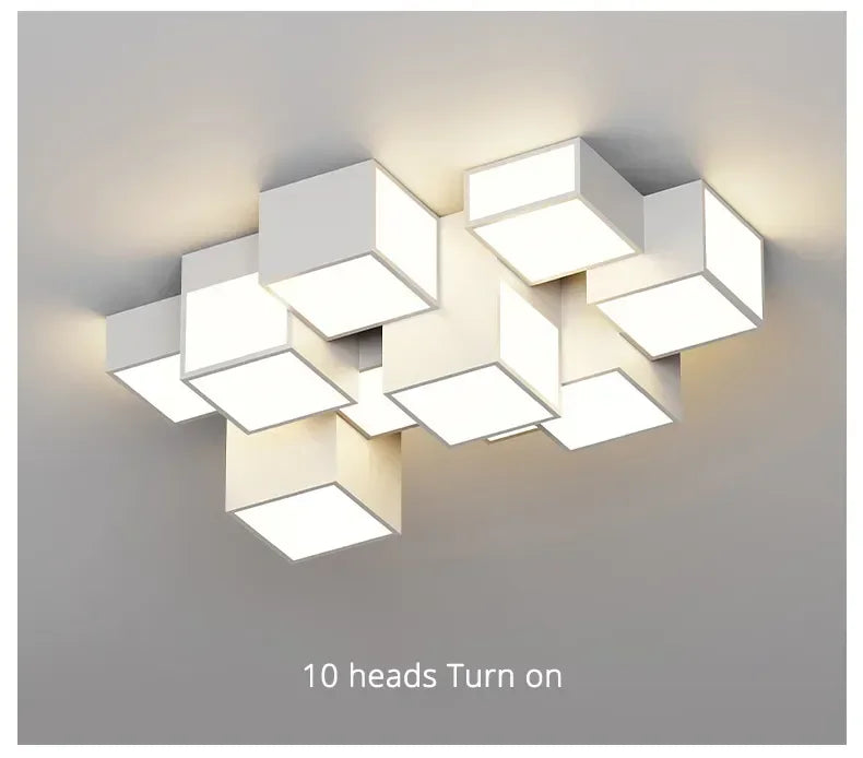 Nordic Designer Combination Honeycomb LED Indoor Ceiling Lamp,Remote Dimming Lustres Living Room Pendant Light Bedroom Decor