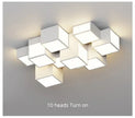 Nordic Designer Combination Honeycomb LED Indoor Ceiling Lamp,Remote Dimming Lustres Living Room Pendant Light Bedroom Decor