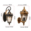 SANDIY Outdoor Wall Lights External Sconce Lamp LED Porch Luminaire Retro Balcony Patio Fence Lighting 220v 110v Glass Latern