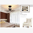 VIOLET Modern Crystal Ceiling Light American Country LED Creativity Living Room Dining Room Bedroom Coffee shop clothing store